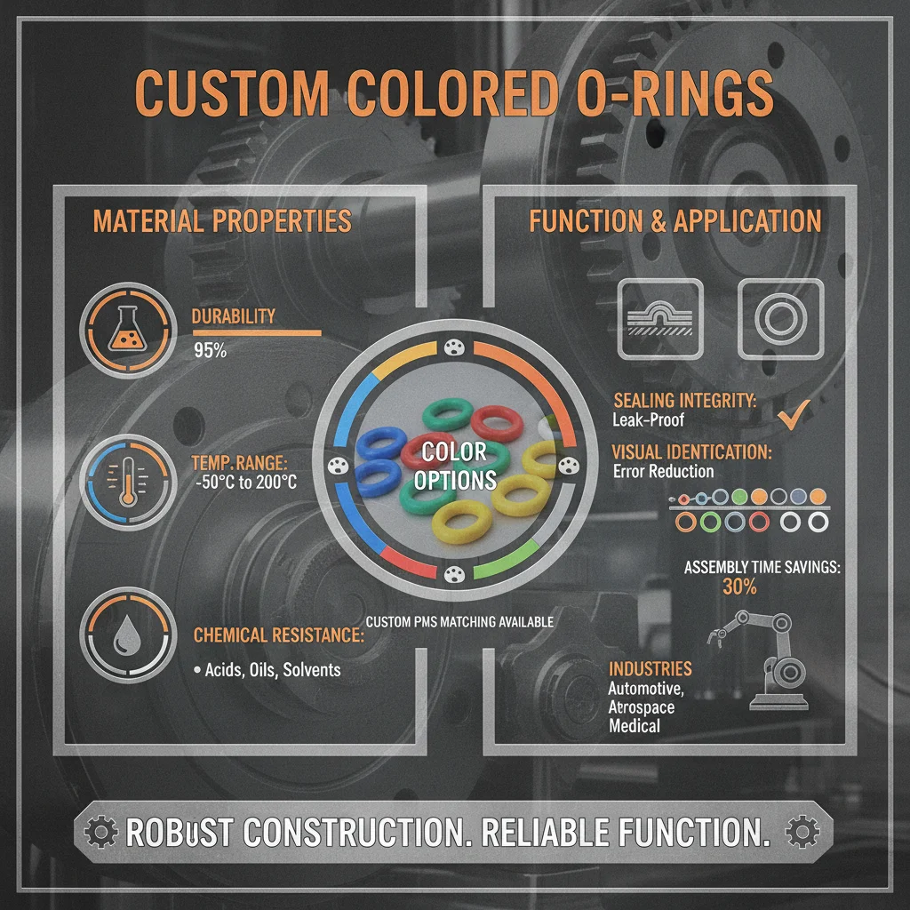 Custom Colored ORings Essential Sealing Solutions for Diverse Industries