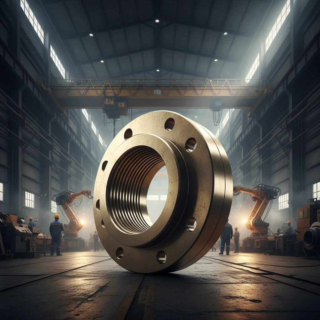 Industrial Brass Threaded Flange for Corrosion Resistant Piping