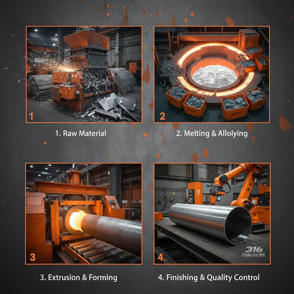 High Performance 316 Stainless Pipe for Corrosive Environments
