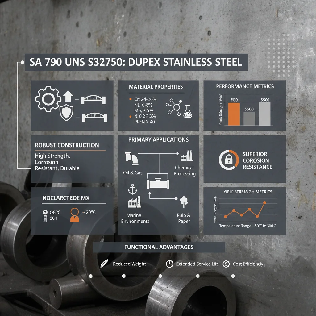 Superior Corrosion Resistance of sa 790 uns s32750 in Industrial Applications