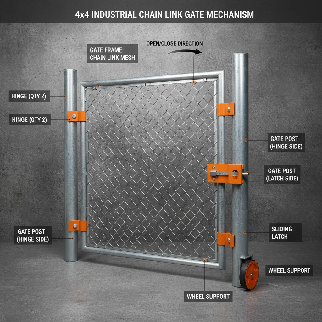 Choosing the Ideal 4×4 Chain Link Gate for Security and Property Access