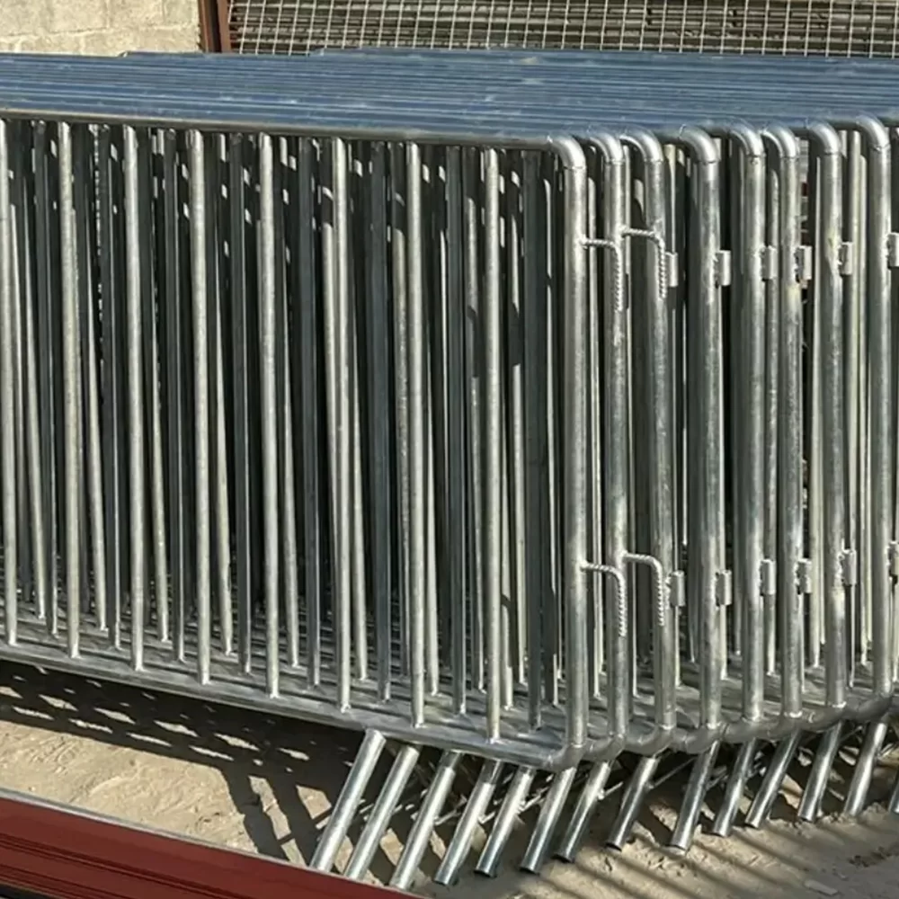 Galvanized Metal Crowd Barrier | Temporary Crowd Control Barrier