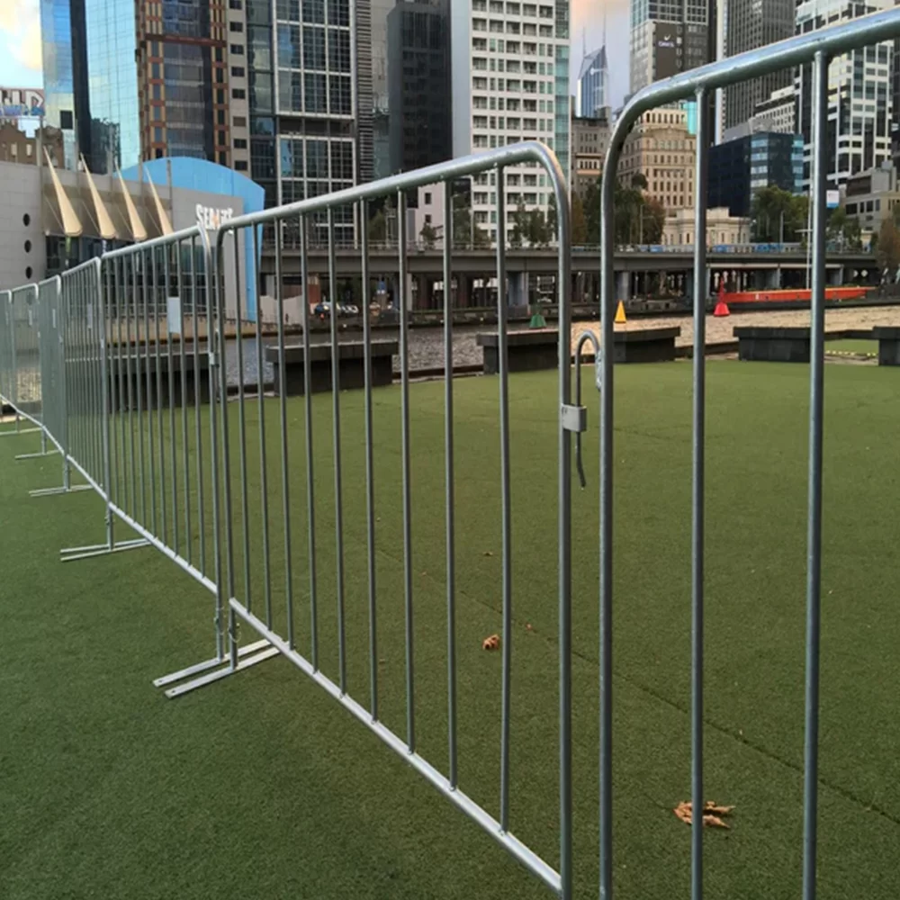 Galvanized Metal Crowd Barrier | Temporary Crowd Control Barrier