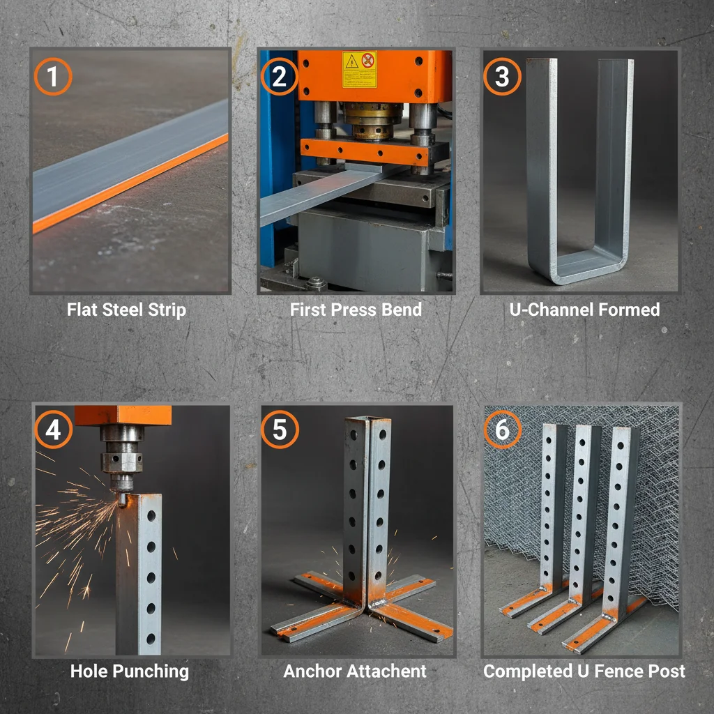 High Strength U Fence Post for Durable Perimeter Security Systems