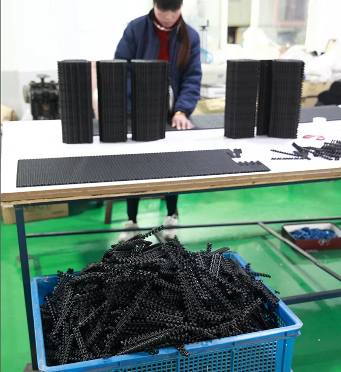  modular belt flat friction top