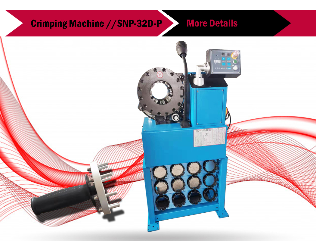 Hose crimping machine 32D-plus-1