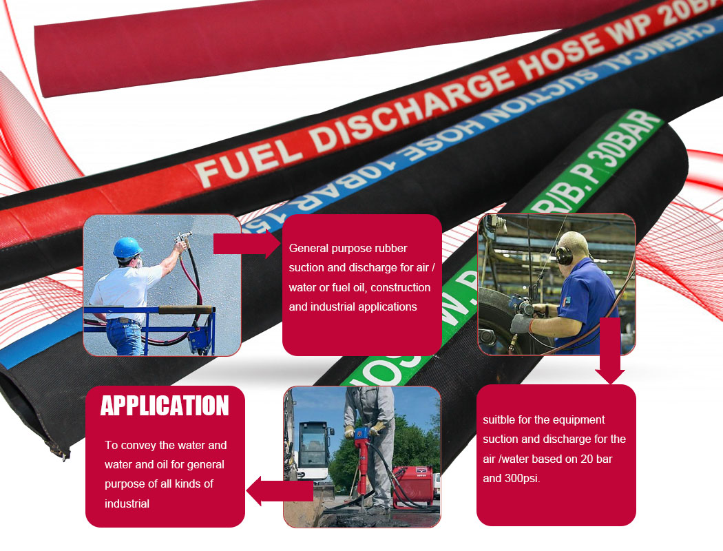 water suction and discharge hose suction and discharge hose-air water oil-4