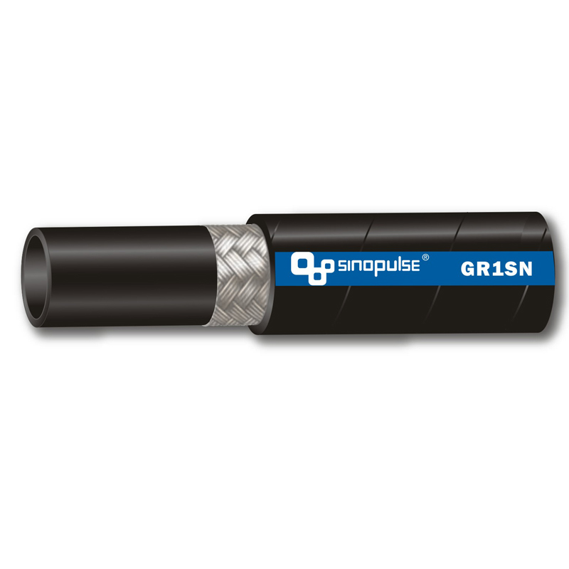 DIN EN853 1SN/ SAE100R1AT One Steel Wire Braided Hydraulic Hose