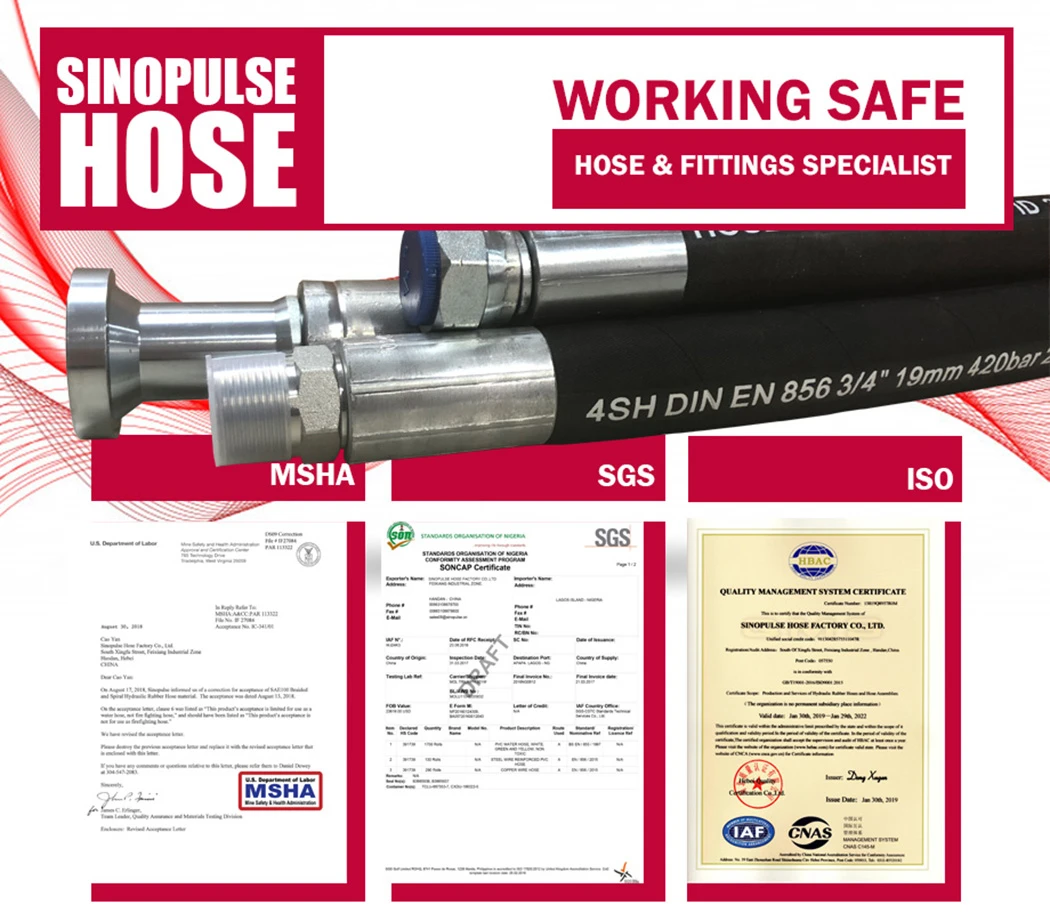 Engineered for Extreme Pressure: EN 856 4SH Hydraulic Hoses Factory Live at Canton Fair