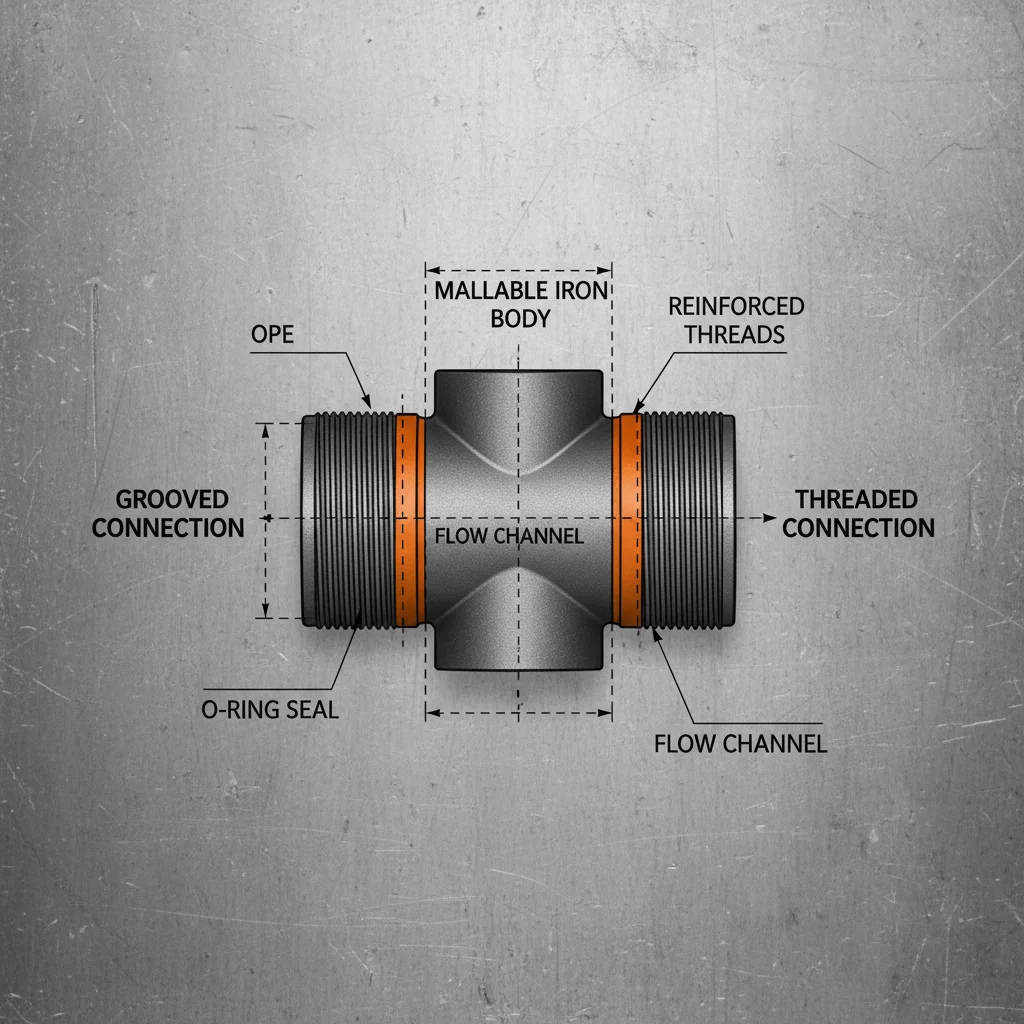 High Performance Custom Grooved Threaded Elbow Piping Solutions