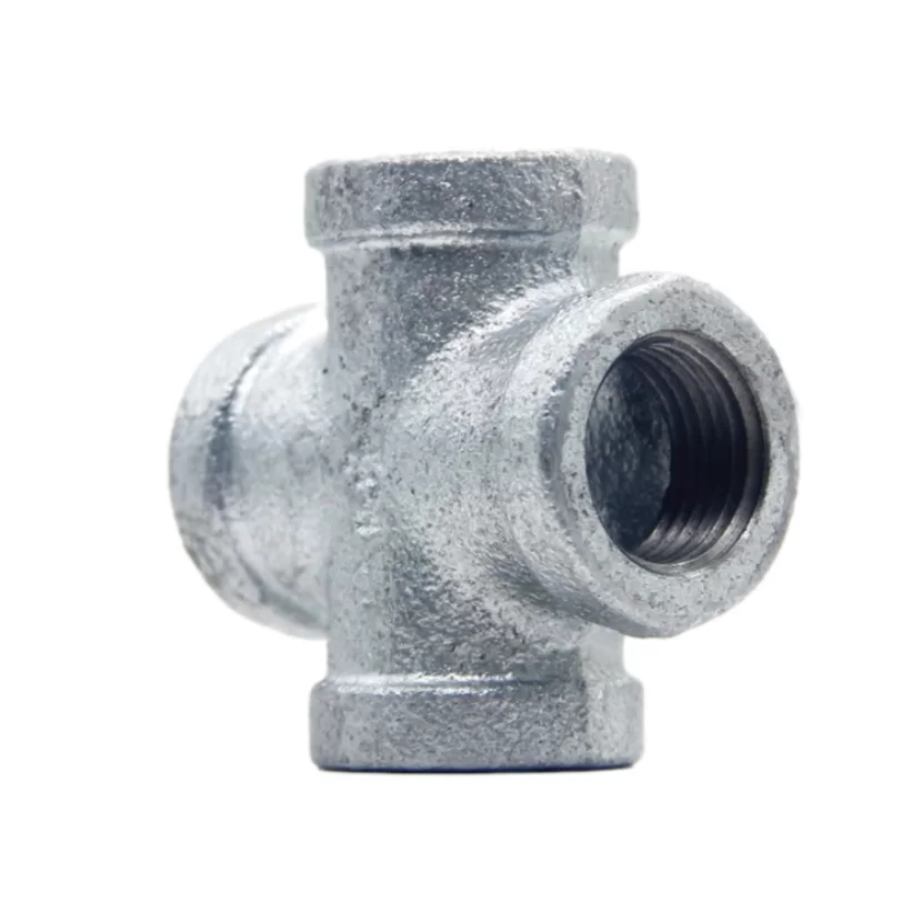 Rohrverschraubung aus Temperguss, Kreuz