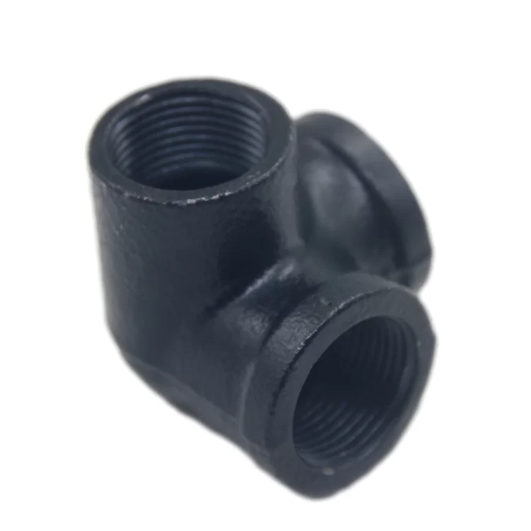 Temperguss-Rohrverschraubungen mit elektrophoretischen Seitenauslass-Winkelstücken