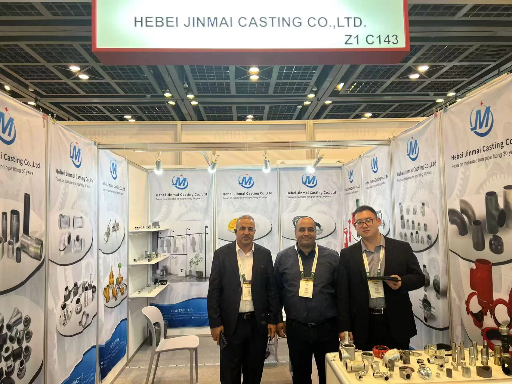 4 way black pipe fitting