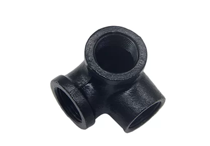 Temperguss-Rohrverschraubungen mit elektrophoretischen Seitenauslass-Winkelstücken