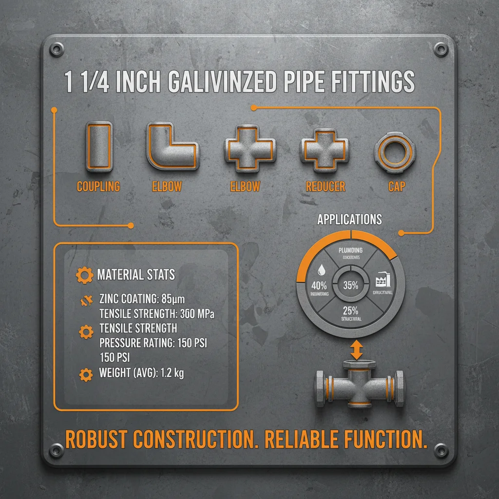 Galvanized Steel Fittings for Plumbing Solutions