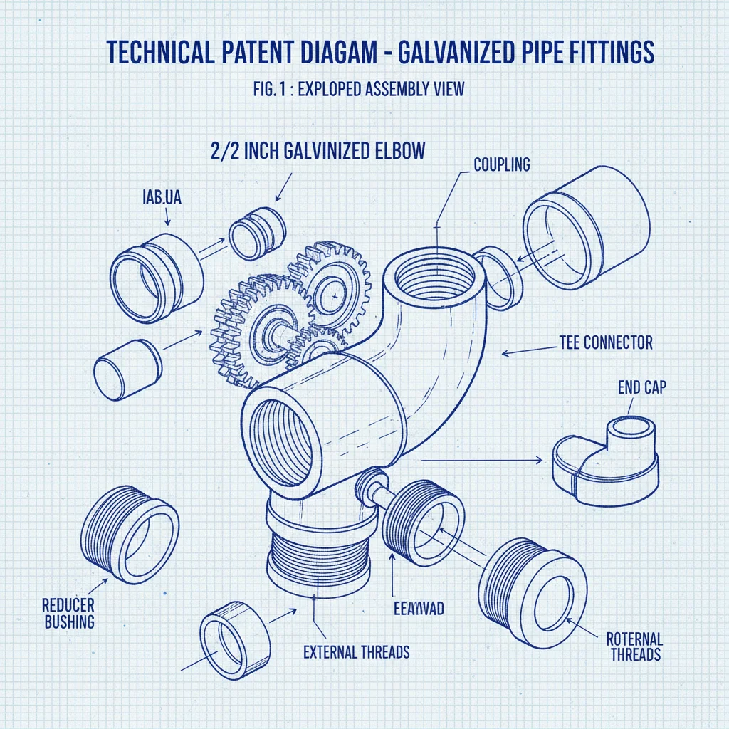 High Quality Durable 2 1 2 inch galvanized pipe fittings Guide