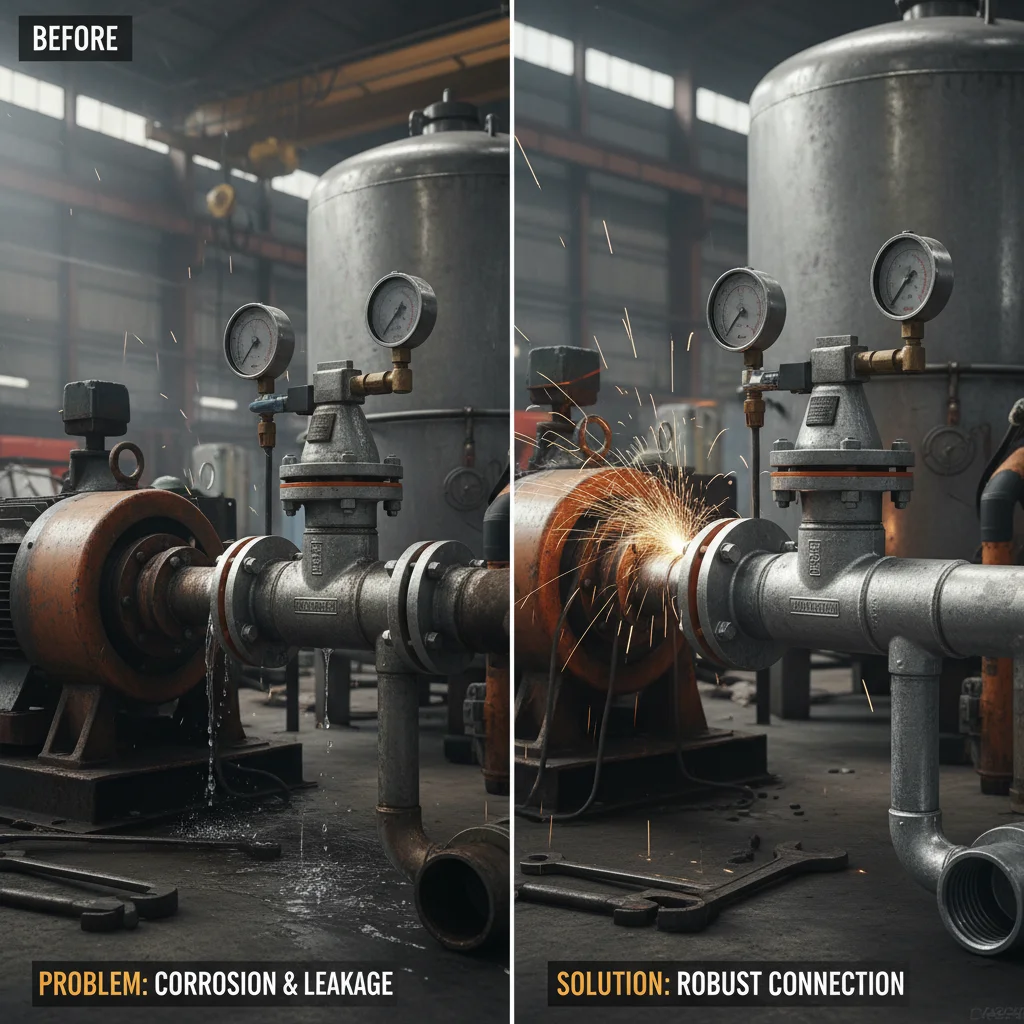 High Quality 3 4 galvanized pipe fittings for Industrial Piping