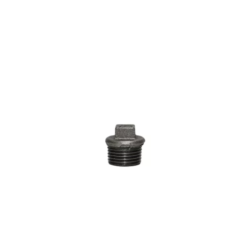 Malleable Iron Black Round Plug