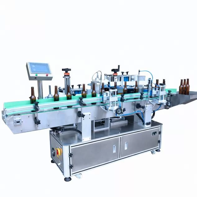 Doppelkopf-Etikettiermaschine für runde FlaschenProducts