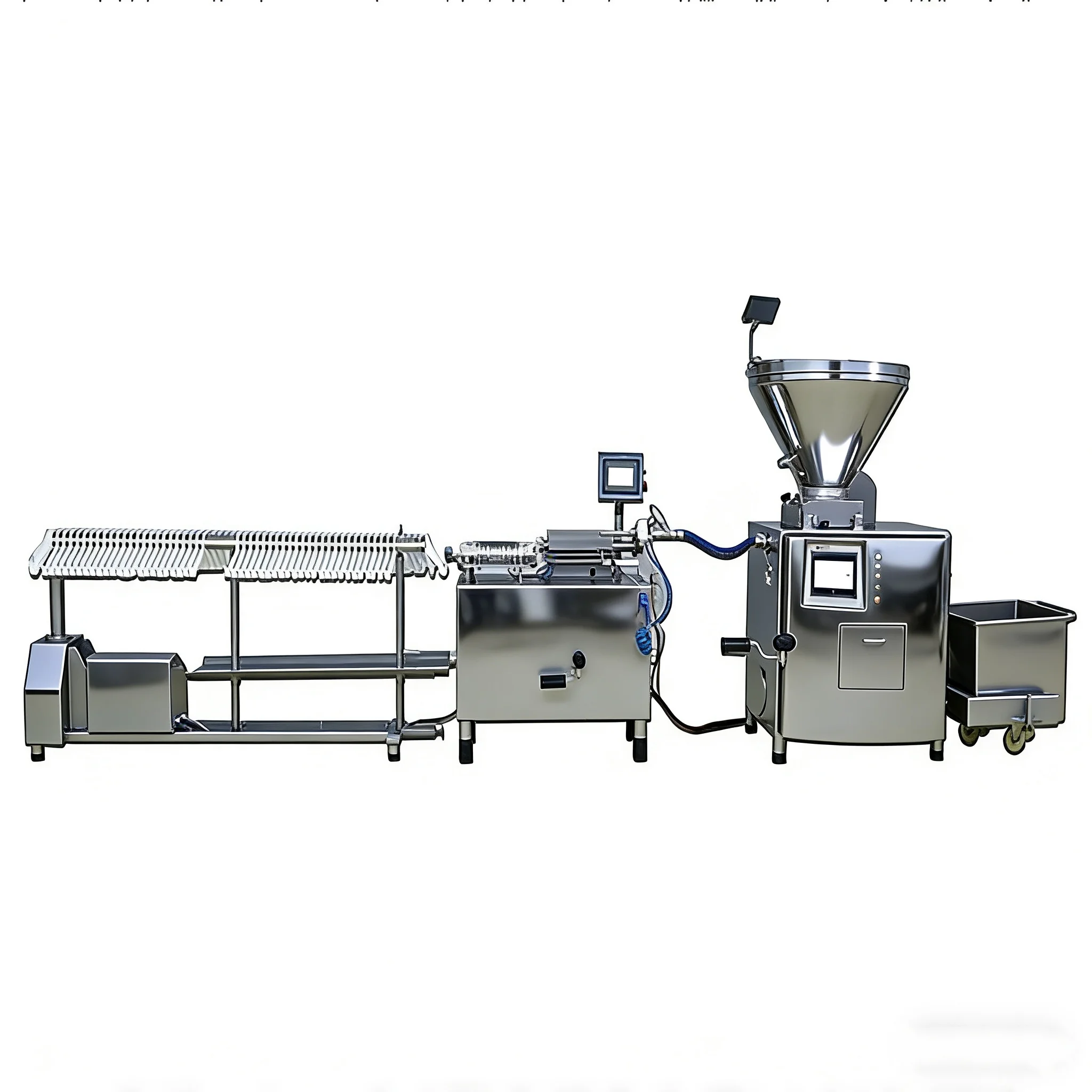 Sausage twisting and hanging rod integrated machine