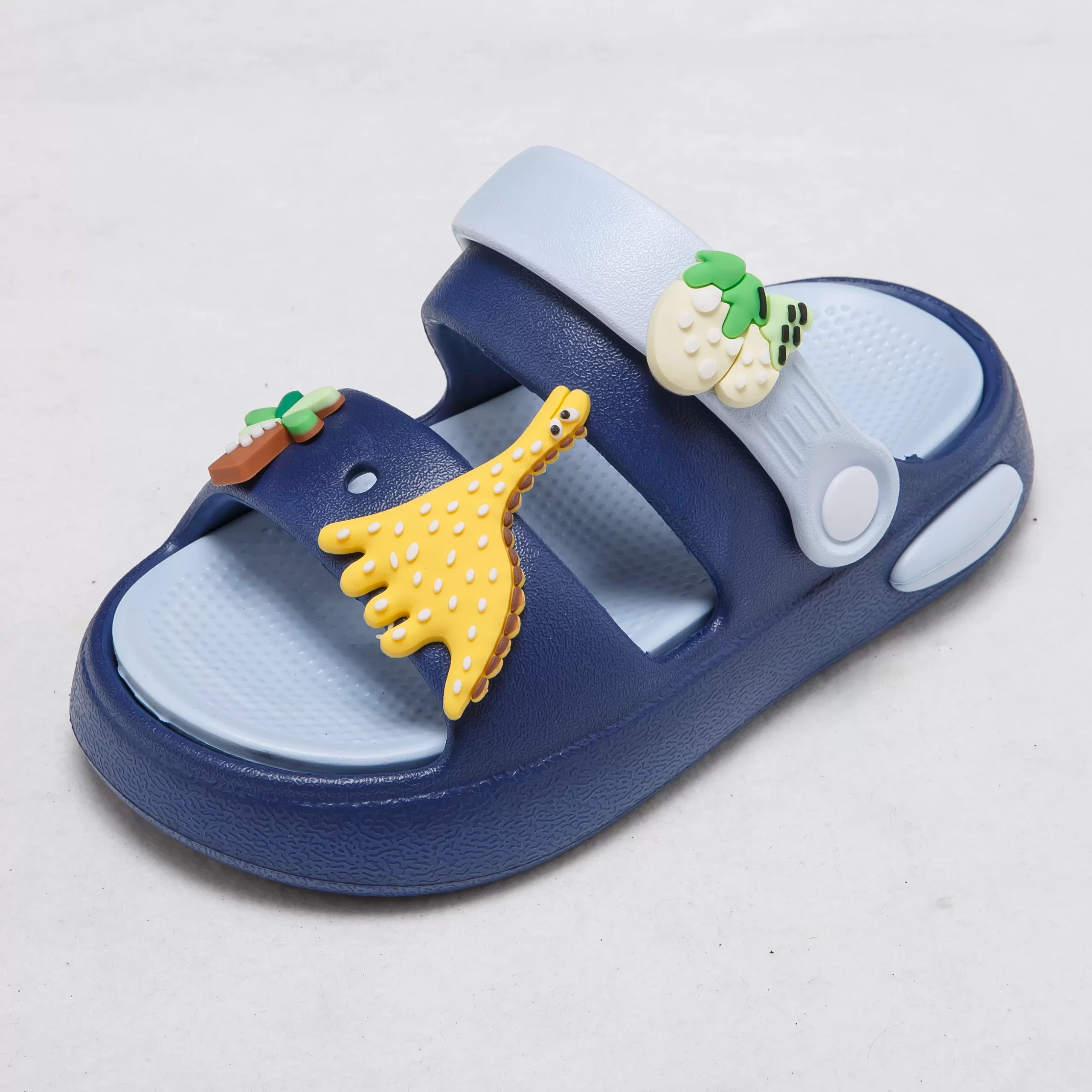 Kids’ Giraffe Charm Adjustable Sandals – Lightweight EVA Summer Slides