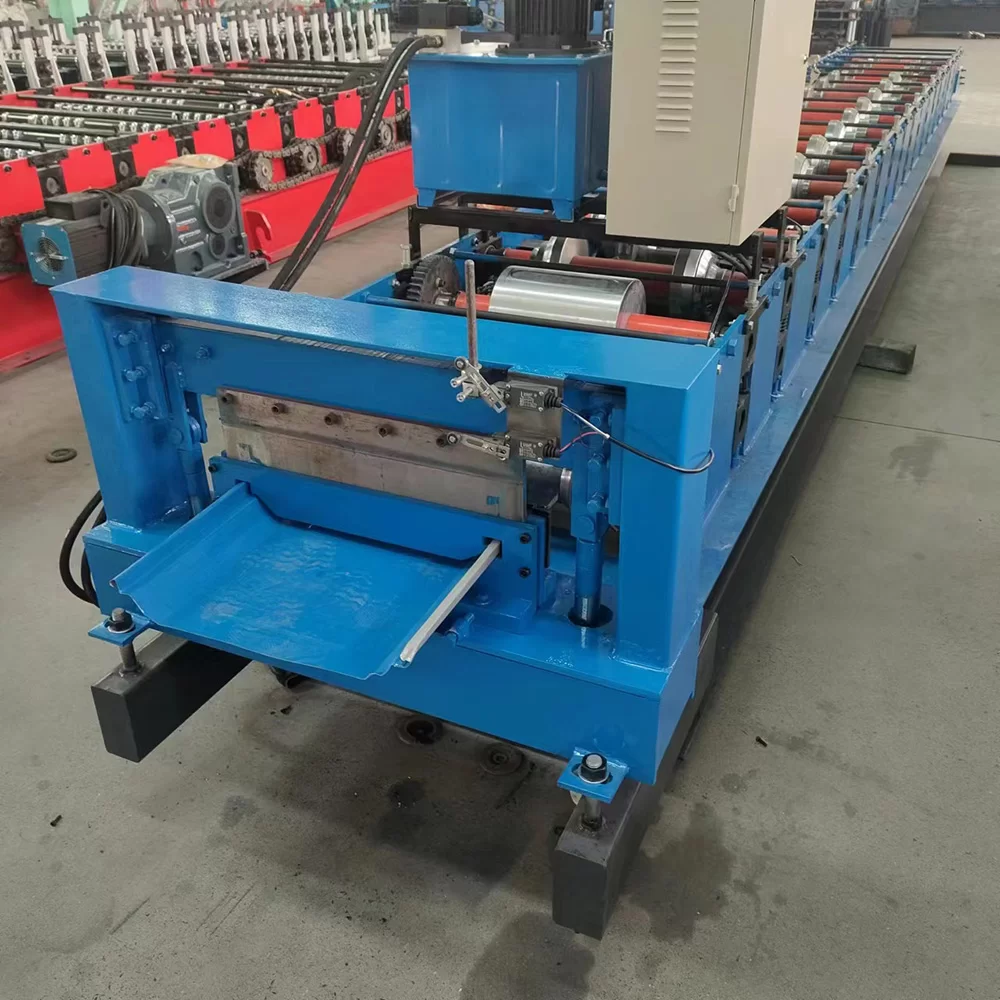 Hidden Standing Seam Roof Wall Panel Roll Forming Joint Hidden Steel Roof Panel Former Machine