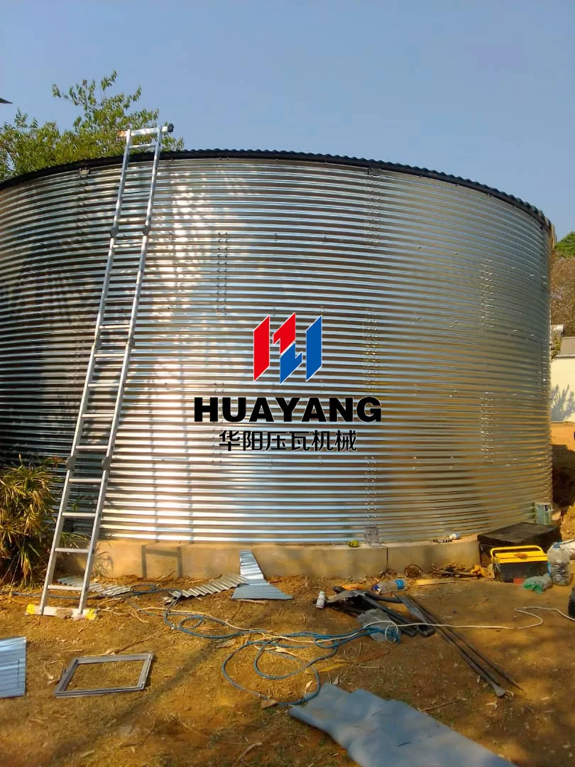 Zimbabwe Client Receives Storage Water Tank Sheet Roll Forming Machine and Expresses Satisfaction