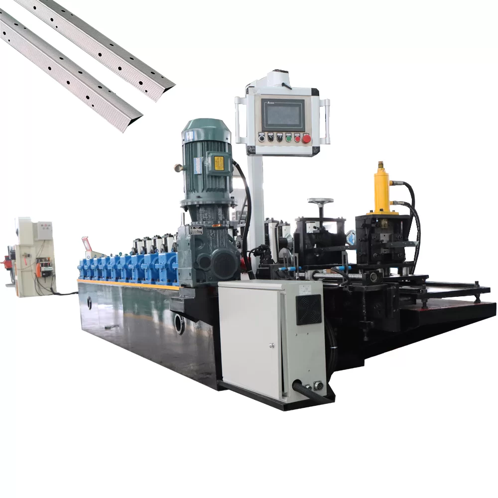 Ceiling Steel Wall Angle L-Bead Corner Roll Forming Machine / L V-Shaped Metal Angle Machine