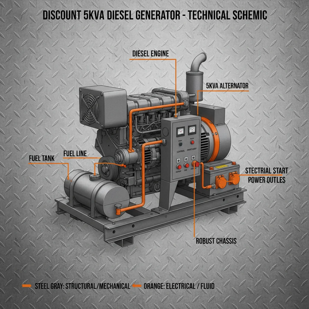Reliable Discount 5kva Diesel Generator for Power Solutions and Emergency Use