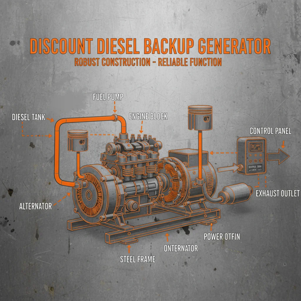 Secure Your Power with Discount Diesel Backup Generators from KC Generator