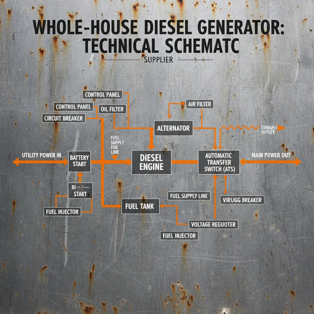 Reliable Diesel Generator for Whole House Supply and Emergency Power Solutions