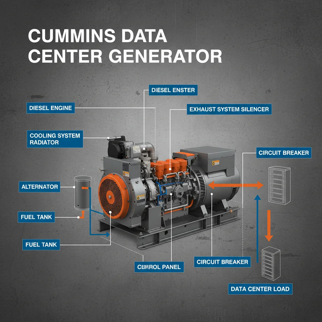 DBdgenerator Cummins Generator for Data Center Supplier Ensuring Reliability