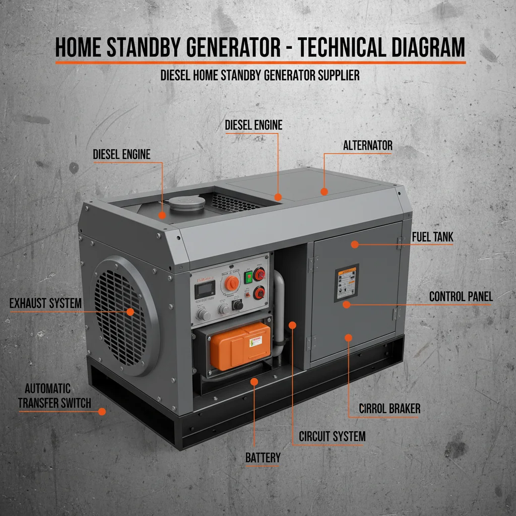 Find Reliable Diesel Home Standby Generator Supplier For Uninterrupted Power
