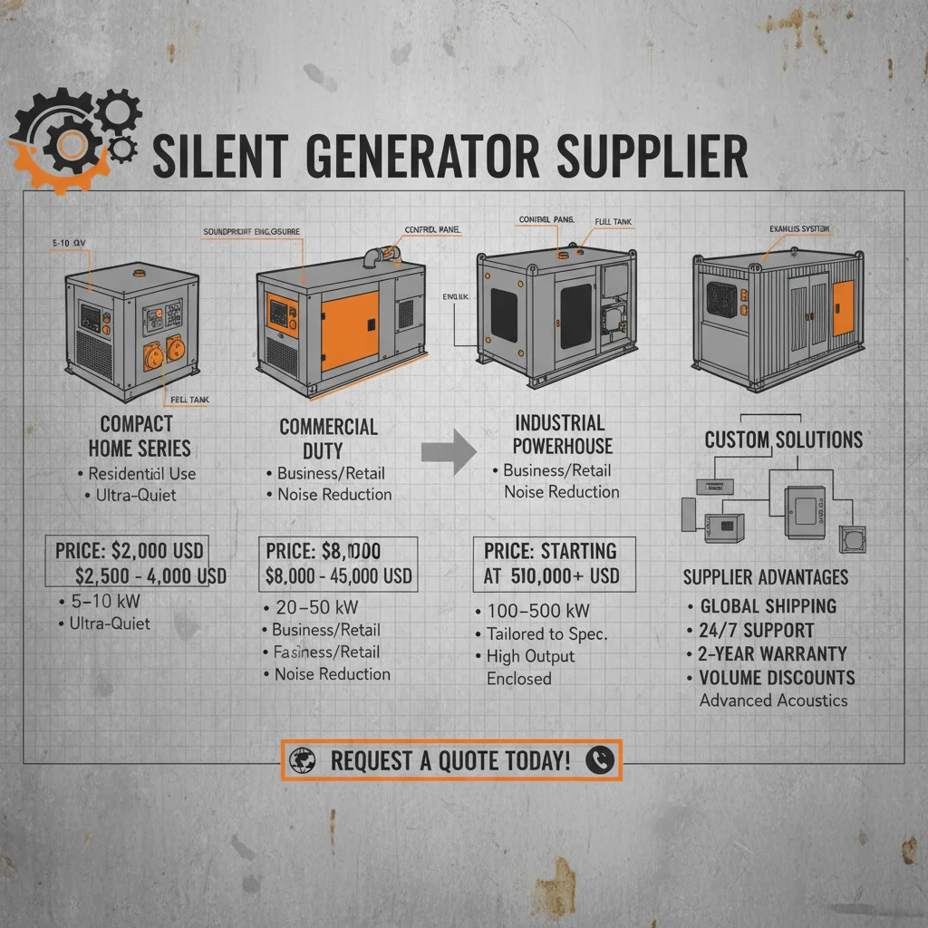 Understanding the Price of Silent Generator Supplier Options and Key Factors