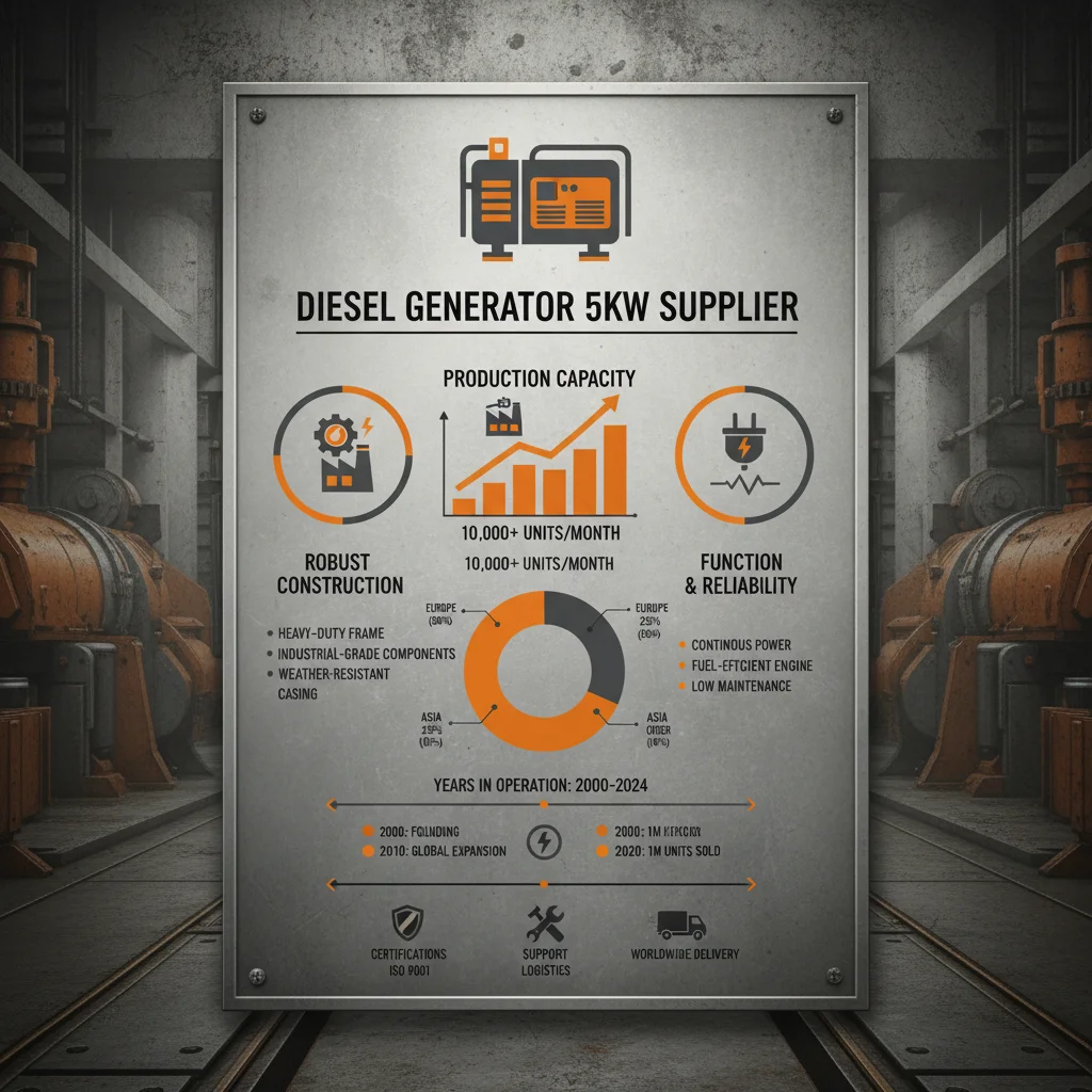 Reliable Diesel Generator 5kw Supplier for Power Continuity Solutions
