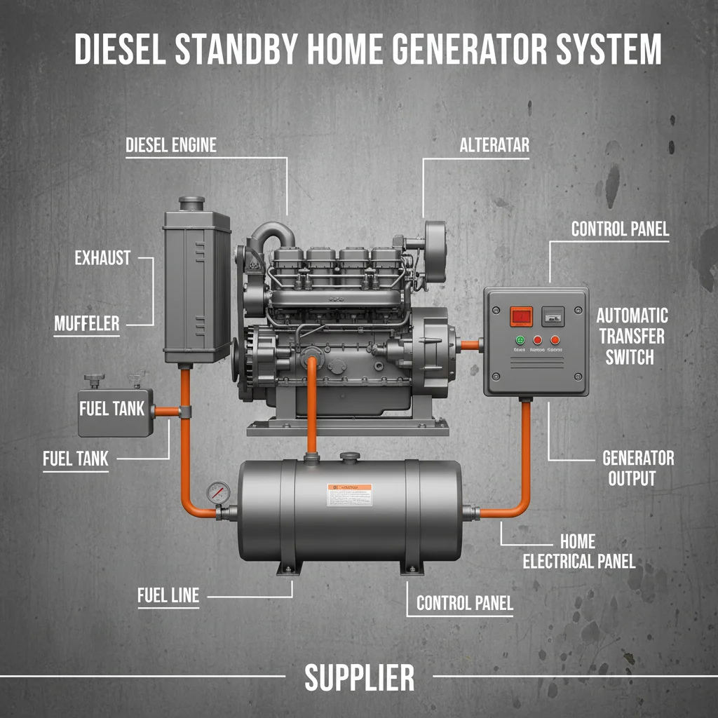 Reliable Diesel Standby Home Generators Supplier for Uninterrupted Power