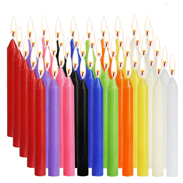 Mini Spell Candles Set China Factory Wholesale Suppliers 12 Color Unscented Taper Chime Candles