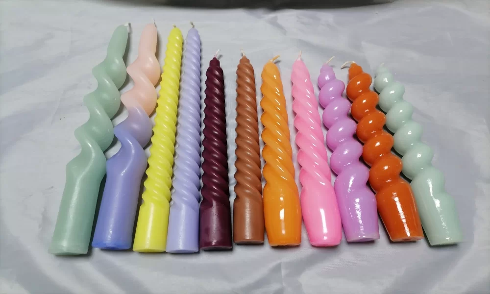 Verschiedene Design-Spiral-/Twist-Kerzen