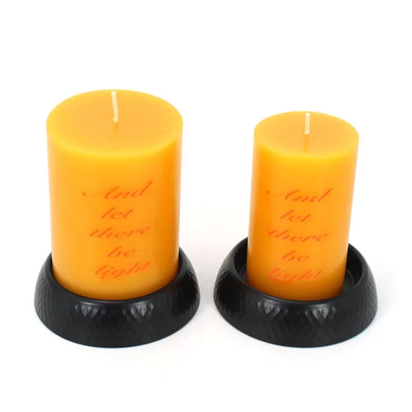 Stumpenkerze aus Bienenwachs in individueller Größe und Farbe | Für Hochzeitszeremonie und Andenken