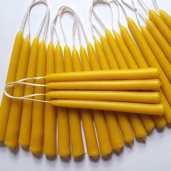 Großhandel mit reinen organischen 8-Zoll-Bienenwachs-Bienenwachs-Handtauchkerzen