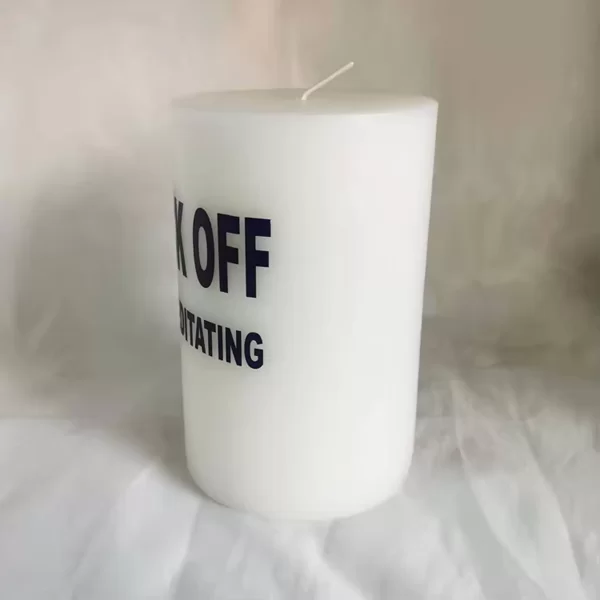 Große, langbrennende zylindrische Paraffin-Stumpenkerze | Benutzerdefinierte Etiketten-Wohnkultur