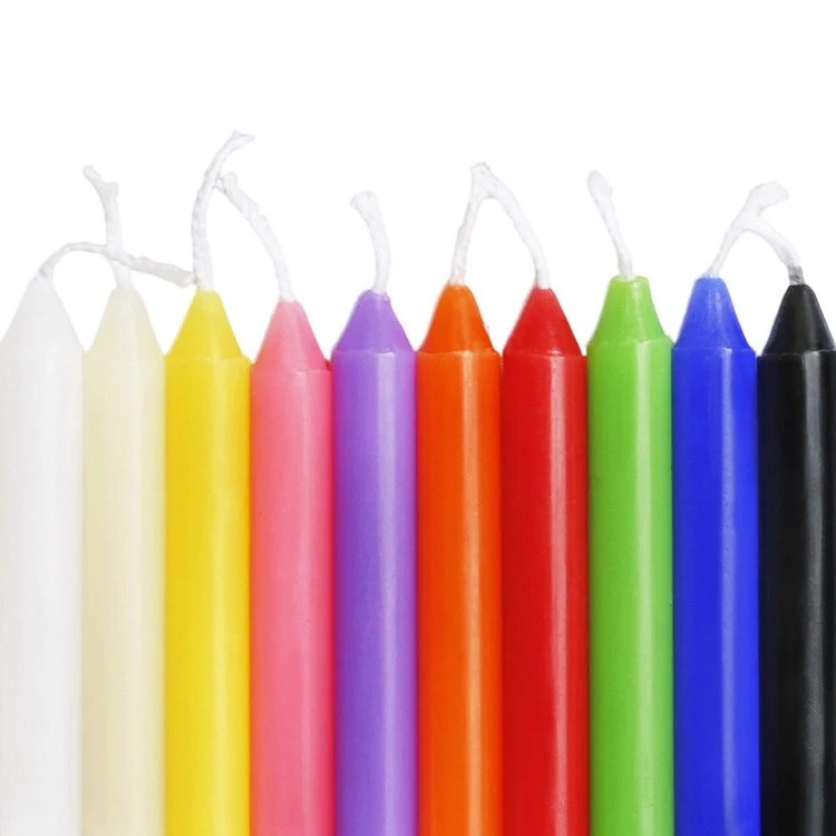 12 Color Mini Spell Candles Set | Unscented Smokeless Taper Chime Candles for Wiccan Rituals, Spiritual Manifestation, Witchcraft, Prayer & Intention Setting