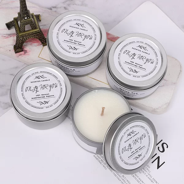 Camping Outdoor winddichte Blechdose Kerze | Langanhaltend brennende Überlebenskerze