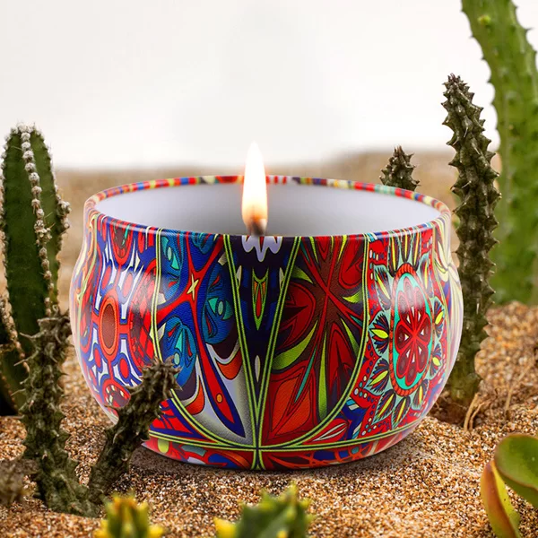 Klassische zylindrische Zinnkerze mit Docht aus reiner Baumwolle | NotfAlle-NotstromausfAlle-Kit