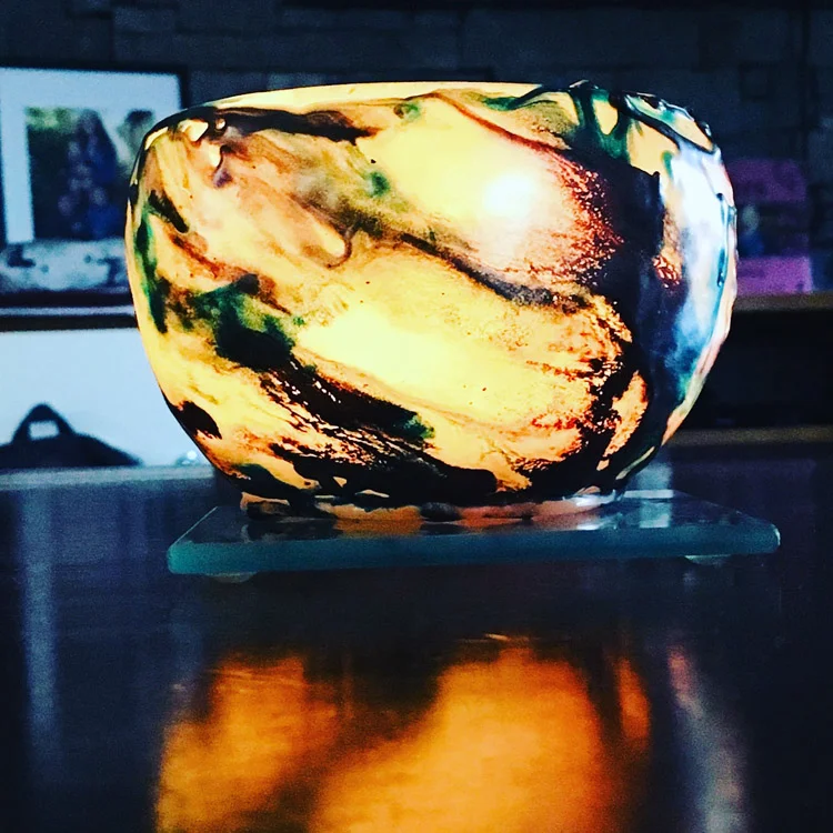 Seawell Factory Maßgeschneiderte handgefertigte Wachslaterne in Kugelform im BOHO-Stil