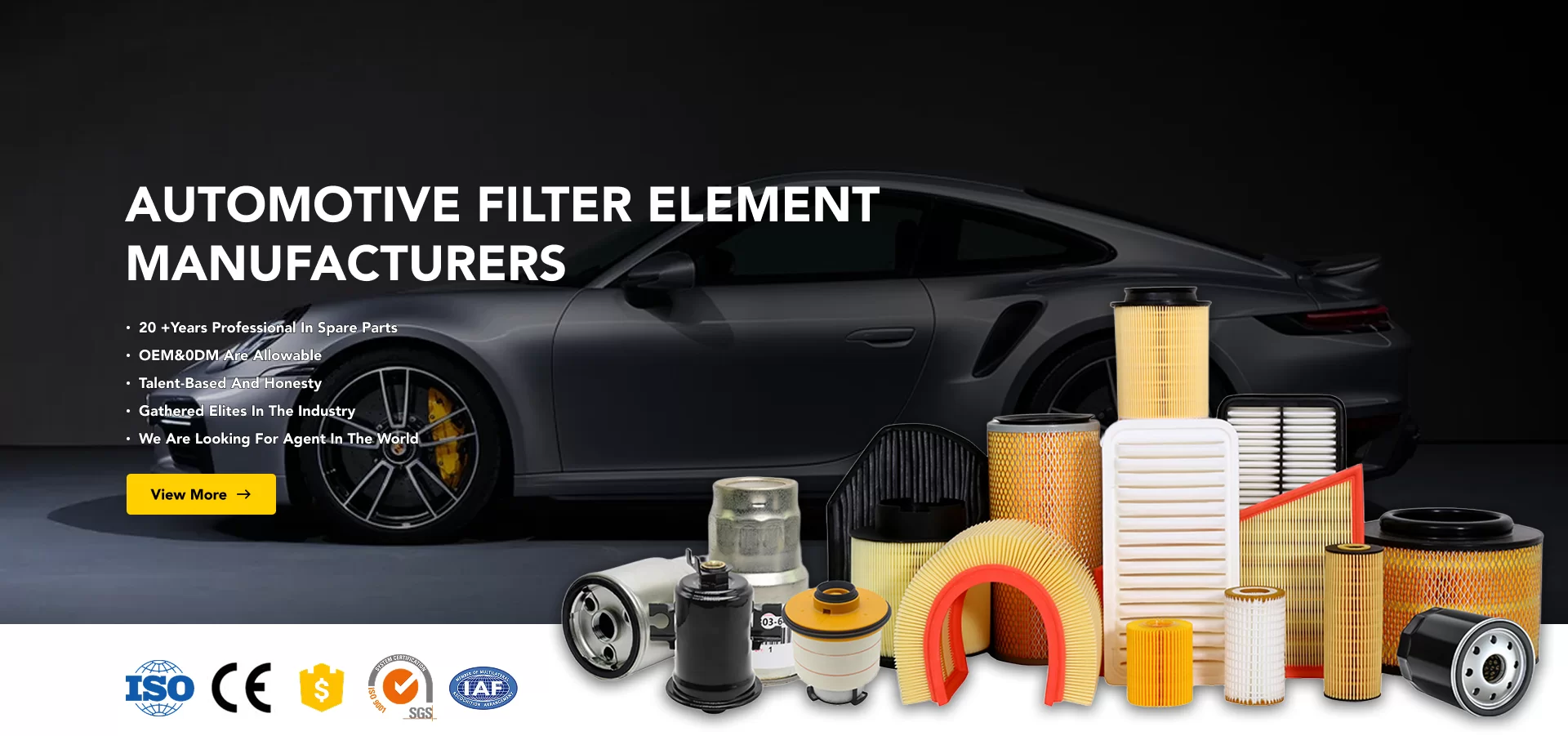 auto spare parts oil filter