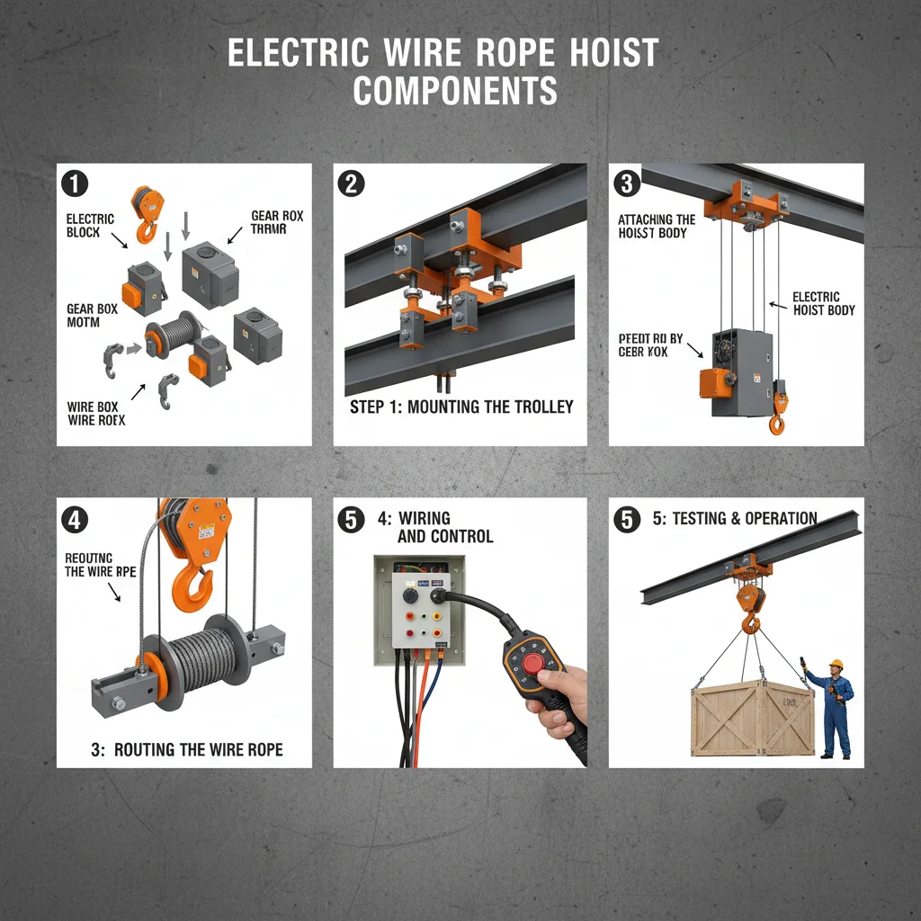 Industrial Electric Wire Rope Hoist Guide for Heavy Lifting