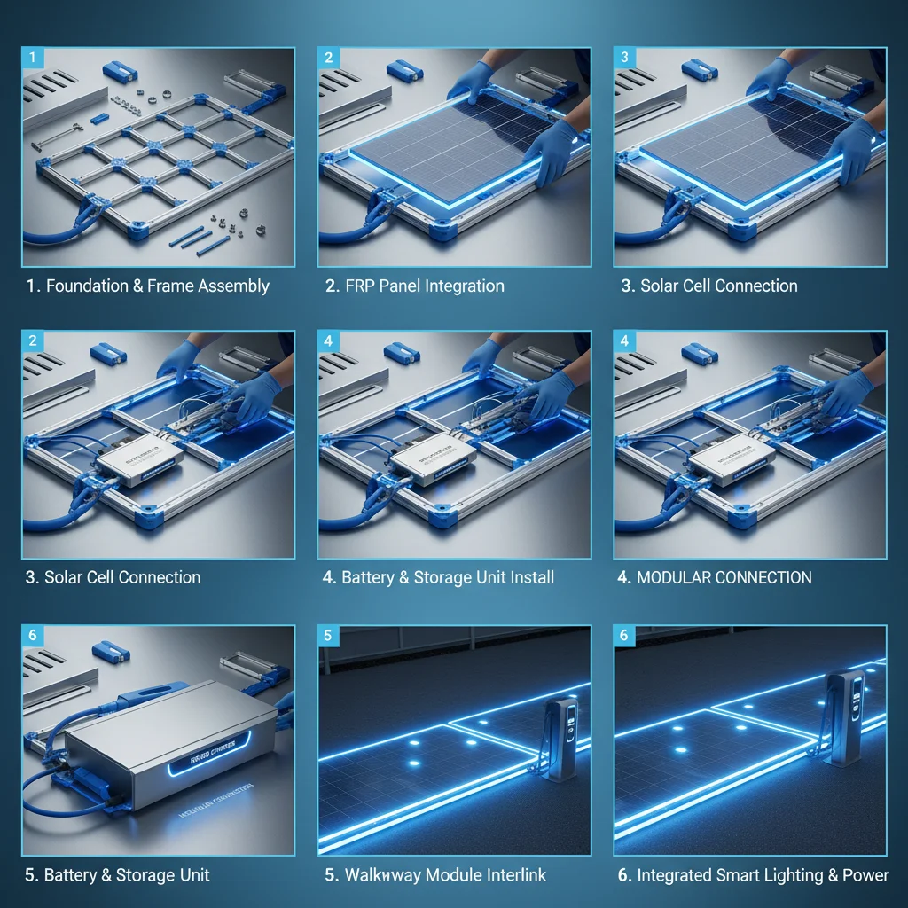 Harnessing Solar Power with Durable FRP Walkway Systems for Sustainable Infrastructure
