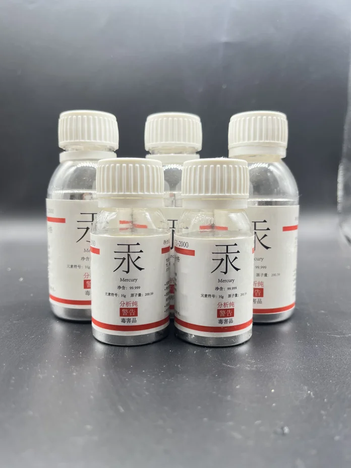 High Density Liquid Mercury 99.99% Purity Original Mercury Metal