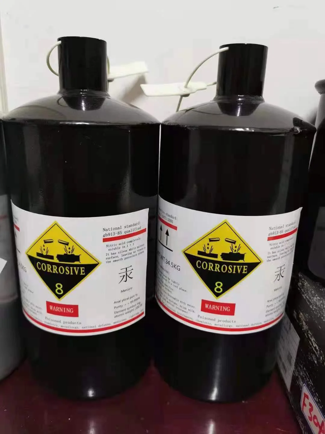 Low Price High Purity Liquid Mercury Elemental Mercury In Stock